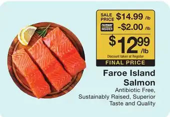 Fairway Store Market Faroe island salmon offer