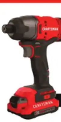 Lowe's Craftsman 20-volt max f 1/4-in impact driver offer