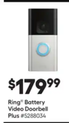 Lowe's Ring battery video doorbell plus offer