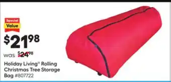 Lowe's Holiday living rolling christmas tree storage bag offer
