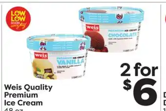 Weis Markets Weis quality premium ice cream offer