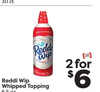 Weis Markets Reddi wip whipped topping offer