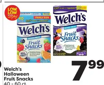 Weis Markets Welch's halloween fruit snacks offer