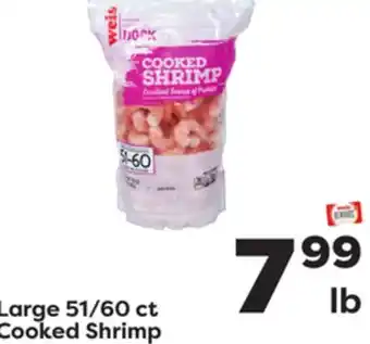 Weis Markets Large 51/60 ct cooked shrimp offer