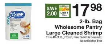 The Fresh Grocer Large cleaned shrimp offer
