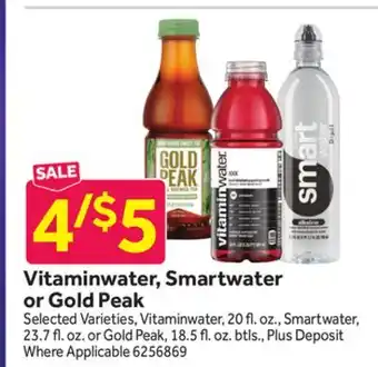 Stop&Shop Vitaminwater, smartwater or gold peak offer