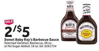 Stop&Shop Sweet baby ray's barbecue sauce offer