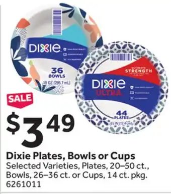 Stop&Shop Dixie plates, bowls or cups offer
