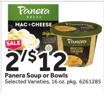 Stop&Shop Panera soup or bowls offer