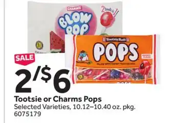 Stop&Shop Tootsie or charms pops offer