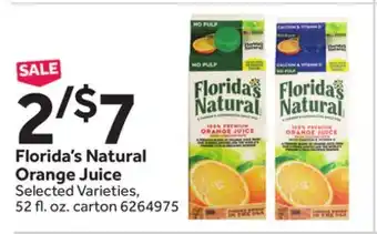 Stop&Shop Florida's natural orange juice offer