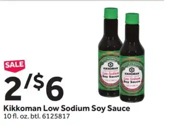 Stop&Shop Kikkoman low sodium soy sauce offer