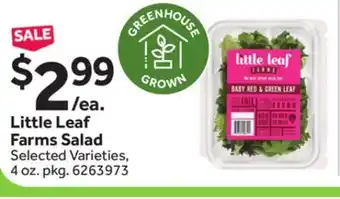 Stop&Shop Little leaf farms salad offer