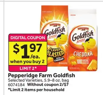 Stop&Shop Pepperidge farm goldfish offer