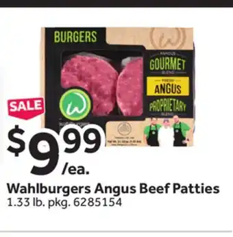 Stop&Shop Wahlburgers angus beef patties offer