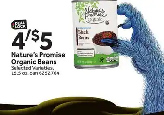 Stop&Shop Nature's promise organic beans offer