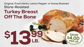 DeCicco & Sons Store-roasted turkey breast off the bone offer