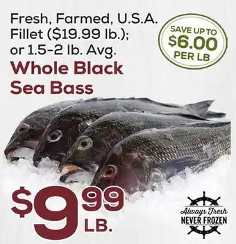 DeCicco & Sons Whole black sea bass offer