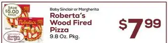 DeCicco & Sons Roberta's wood fired pizza offer