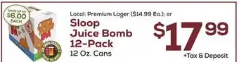 DeCicco & Sons Sloop juice bomb 12-pack offer
