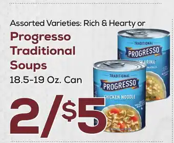 DeCicco & Sons Progresso traditional soups offer