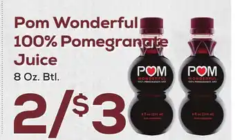 DeCicco & Sons Pom wonderful 100% pomegranate juice offer