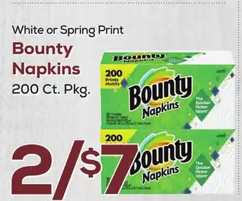 DeCicco & Sons Bounty napkins offer