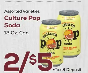 DeCicco & Sons Culture pop soda offer