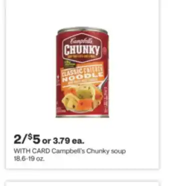 CVS Campbell's chunky soup 18.6-19 oz offer