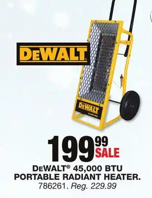 Blain's Farm & Fleet Dewalt 45,000 btu portable radiant heater offer