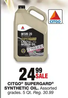 Blain's Farm & Fleet Citgo supergard synthetic oil offer