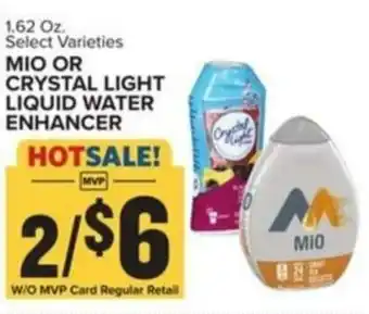 Food Lion MIO OR CRYSTAL LIGHT LIQUID WATER ENHANCER offer