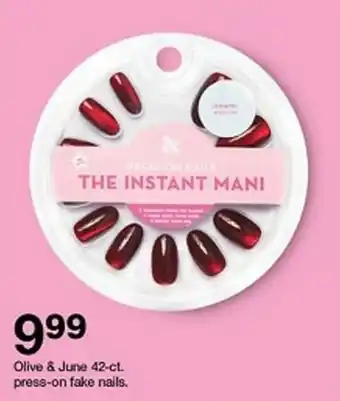 Target Olive & June 42-ct. press-on fake nails. offer