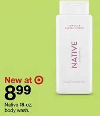 Target Native 18-oz. body wash. offer