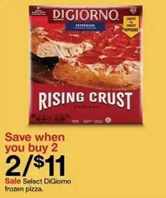 Target Select DiGiorno frozen pizza. offer