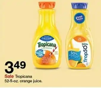 Target Tropicana 52-fl-oz. orange juice. offer