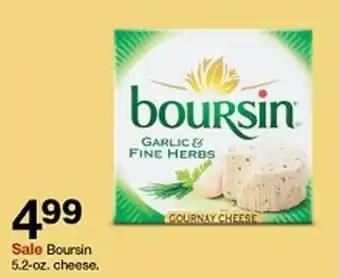 Target Boursin 5.2-oz. cheese. offer