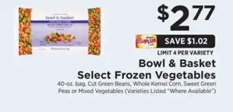 ShopRite Select frozen vegetables offer