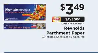 ShopRite Parchment paper offer