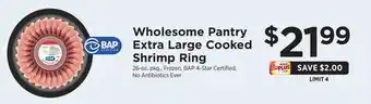 ShopRite Extra large cooked shrimp ring offer