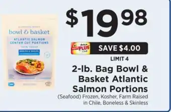 ShopRite 2-lb. bag atlantic salmon portions offer