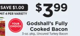 ShopRite Fully cooked bacon offer