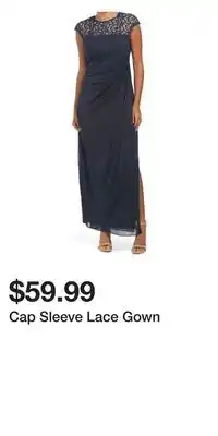 TJ Maxx Cap sleeve lace gown offer