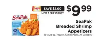 ShopRite Breaded shrimp appetizers offer