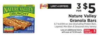 ShopRite Granola bars offer