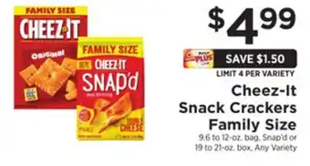 ShopRite Snack crackers family size offer