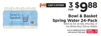 ShopRite Spring water 24-pack offer