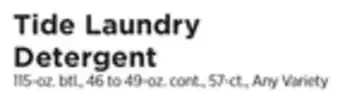 ShopRite Laundry detergent offer