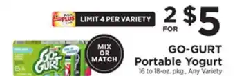 ShopRite Portable yogurt offer