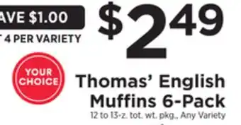 ShopRite English muffins 6-pack offer